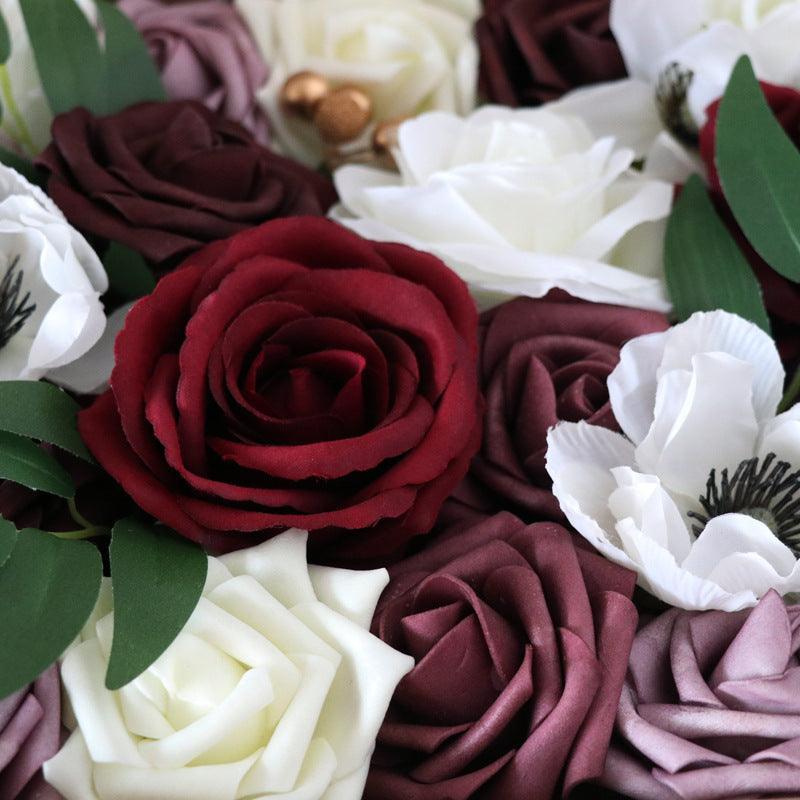 Boxed Flowers European Wedding Birthday Party Simulation Flower Gift Box Wedding Diy Bridal Hand Flower - Uflower