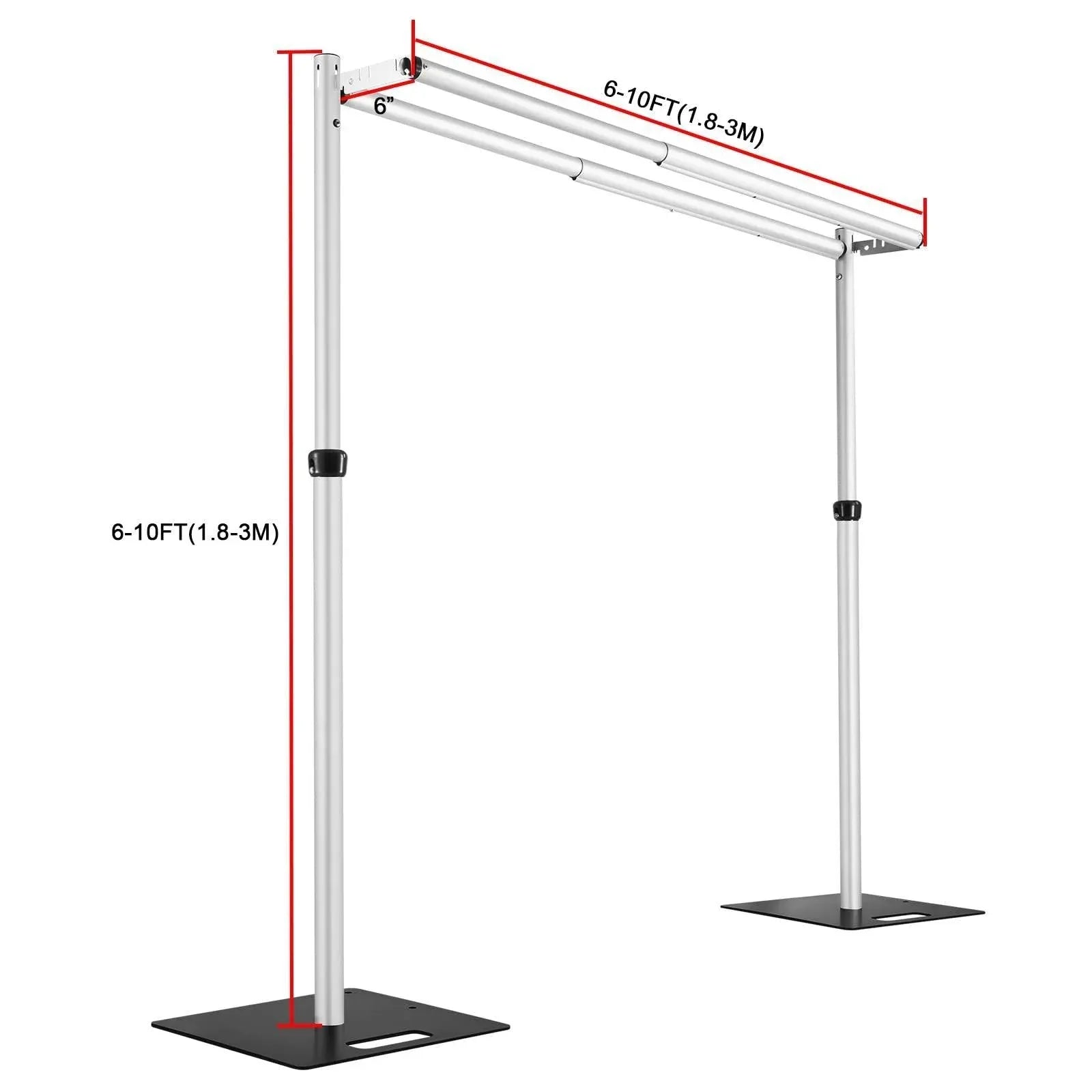 3x3m Adjustable Aluminum Alloy Wedding Flower Stand - Uflower