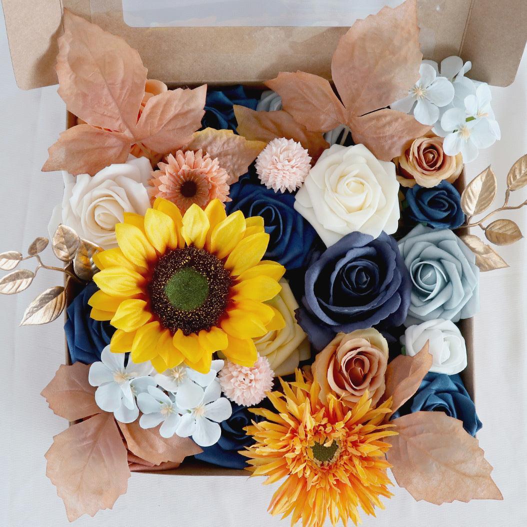 Autumn Wedding Champagne Simulation Flower Boxes - Uflower - Uflower