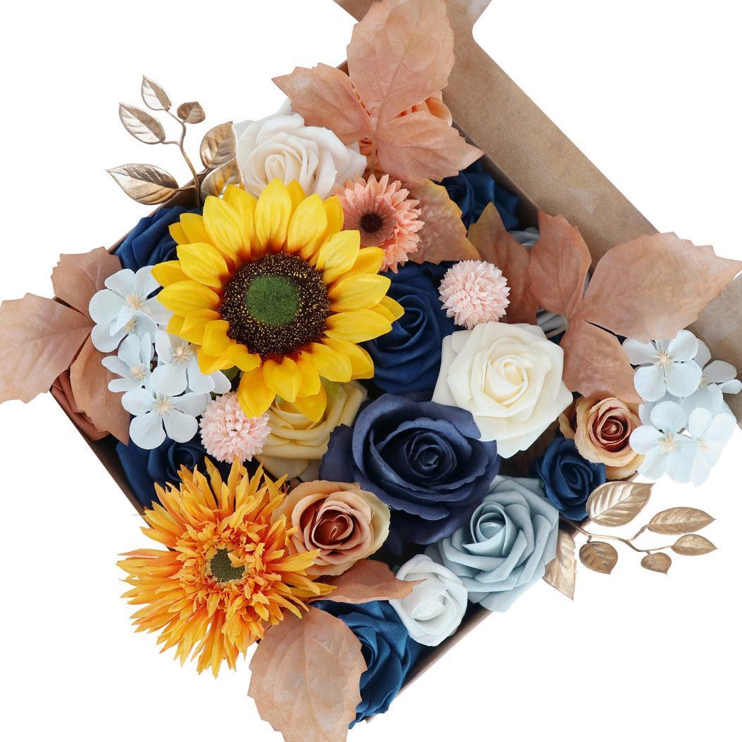 Autumn Wedding Champagne Simulation Flower Boxes - Uflower - Uflower